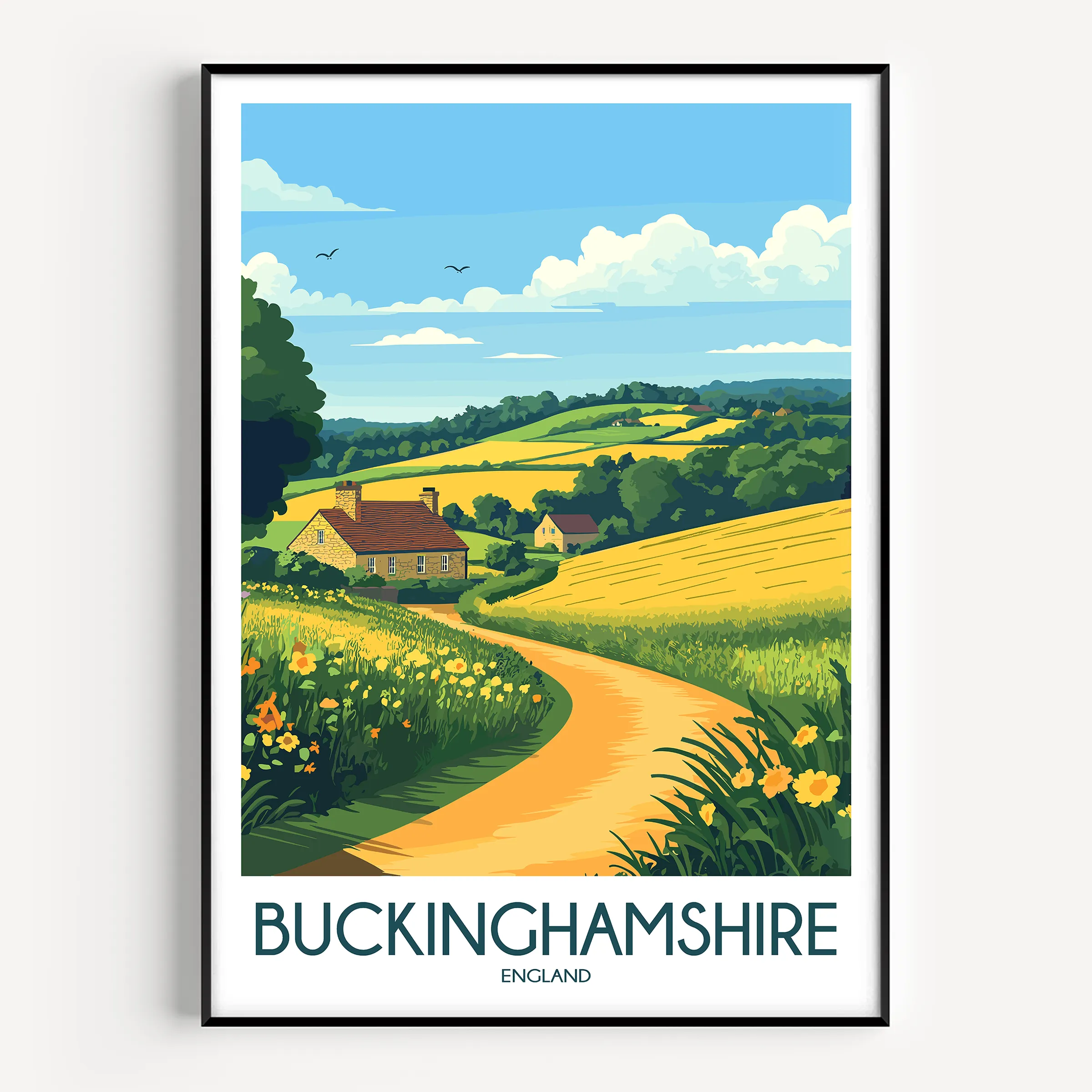 Buckinghamshire Gallery Quality Print