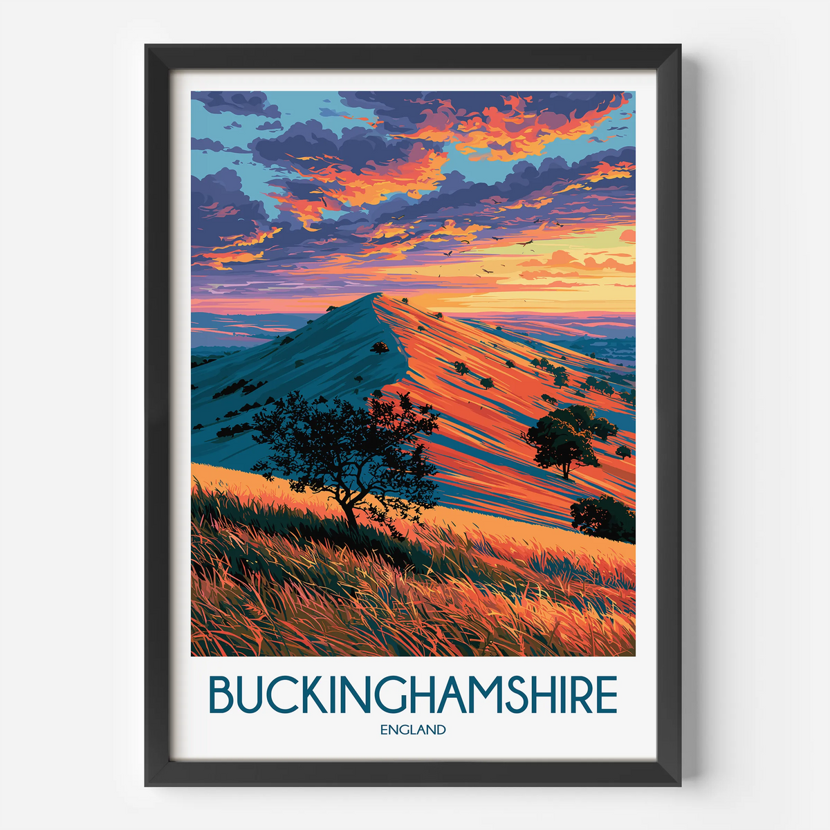 Buckinghamshire Minimalist Wall Art