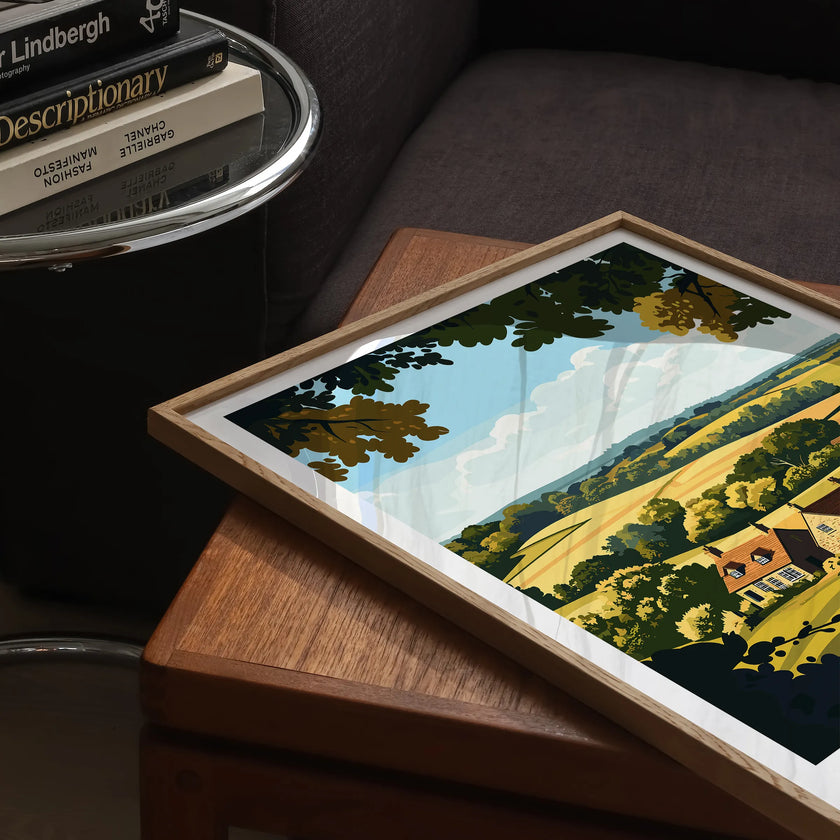 Buckinghamshire Modern Travel Poster