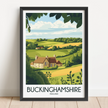 Buckinghamshire Modern Travel Poster