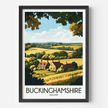 Buckinghamshire Modern Travel Poster