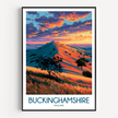 Buckinghamshire Modern Travel Poster