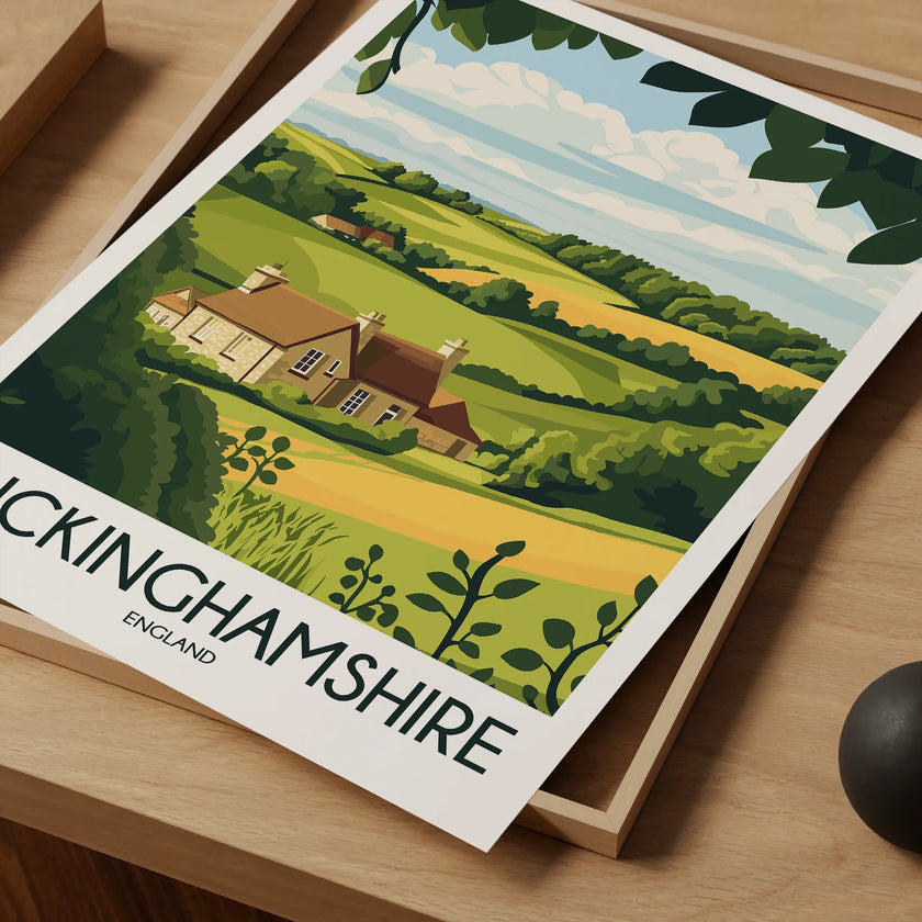 Buckinghamshire Souvenir Poster Print