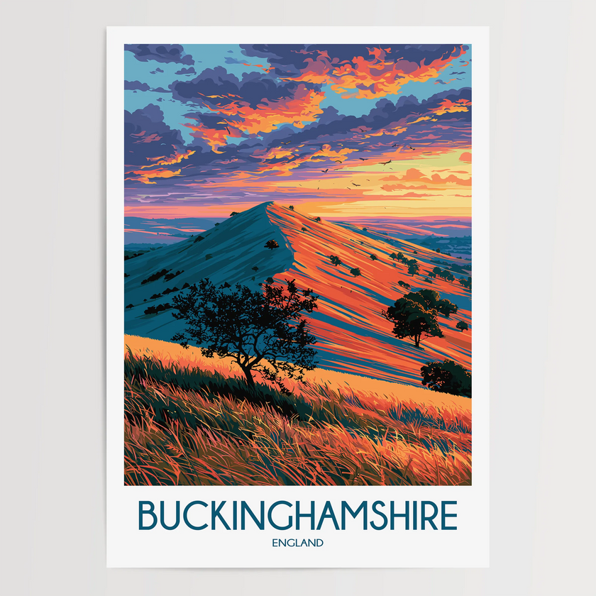 Buckinghamshire Souvenir Poster Print