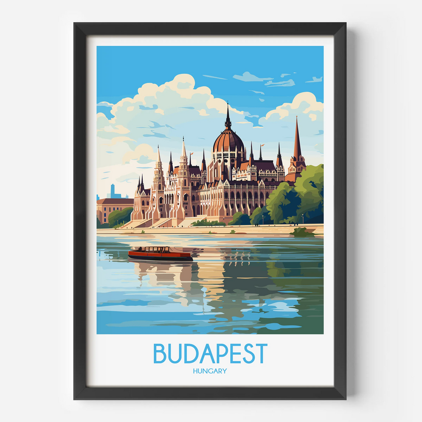 Budapest Minimalist Wall Art