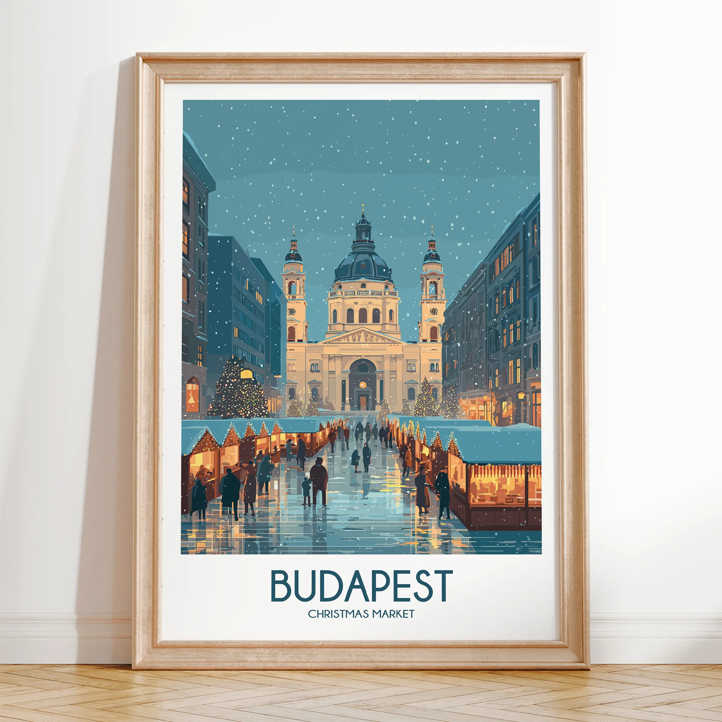 Budapest Vintage Style Print