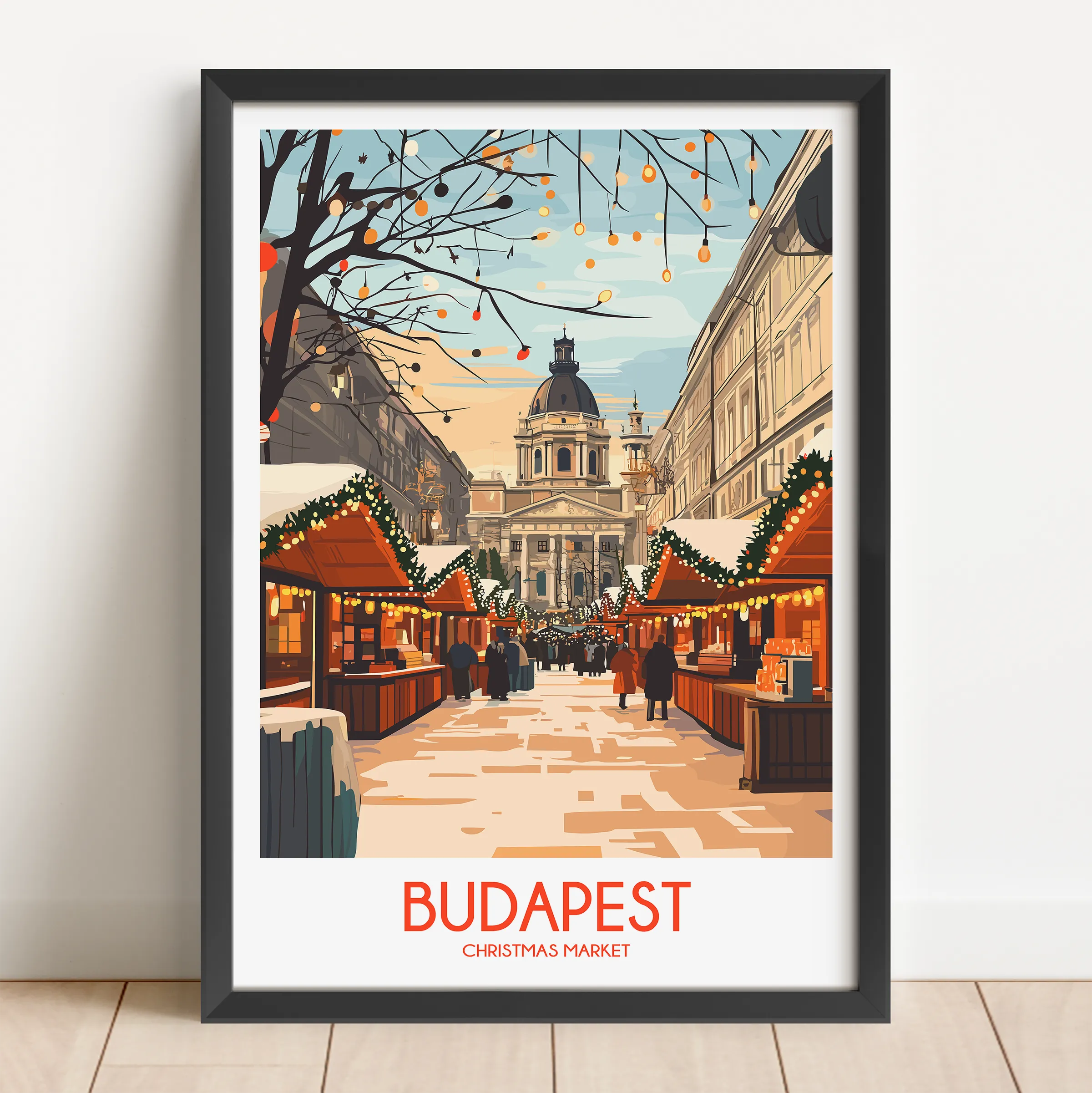 Budapest Vintage Style Print