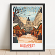 Budapest Vintage Style Print