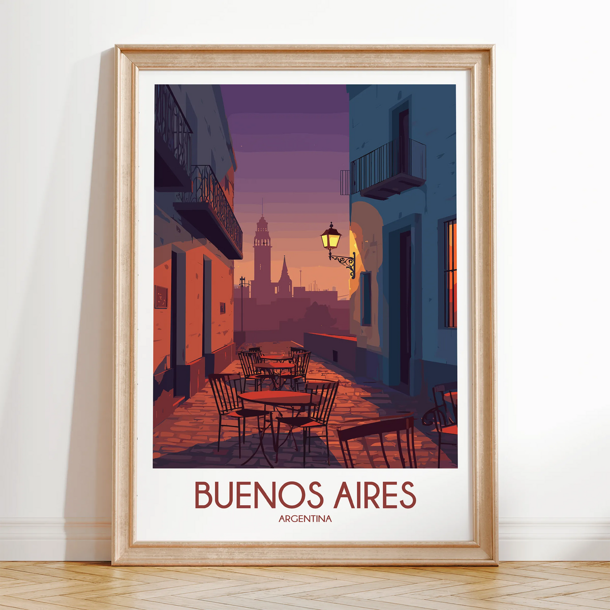 Buenos Aires Vintage Style Print