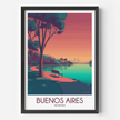 Buenos Aires Vintage Style Print