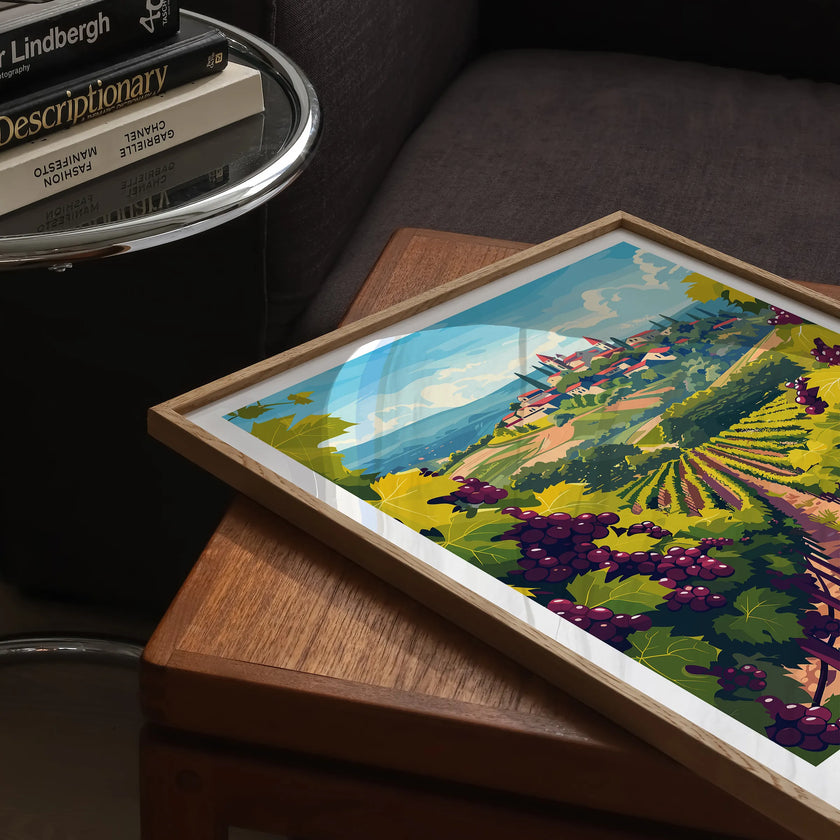 Burgundy Destination Art Gift