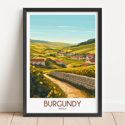 Burgundy Destination Art Gift
