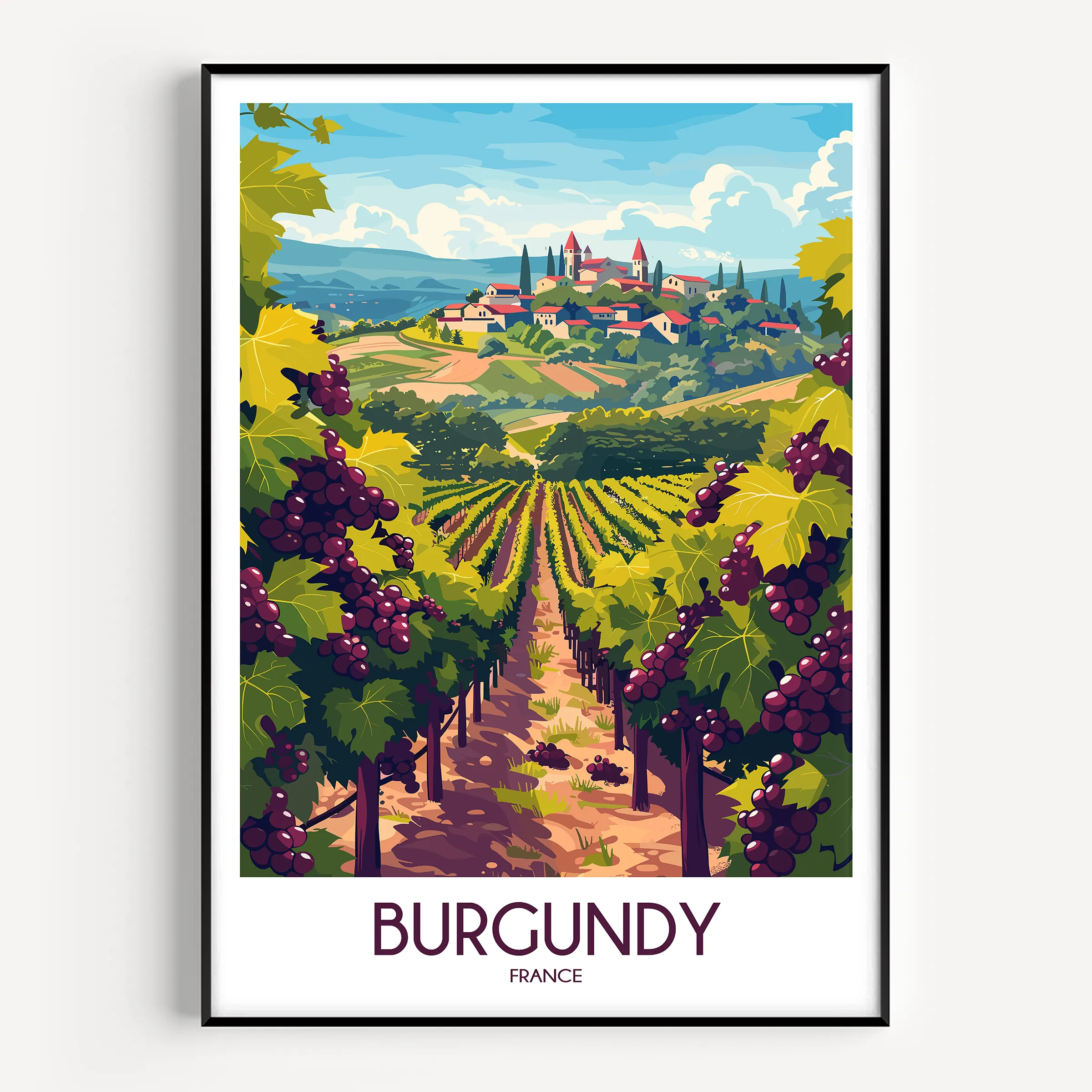 Burgundy Gallery Quality Print