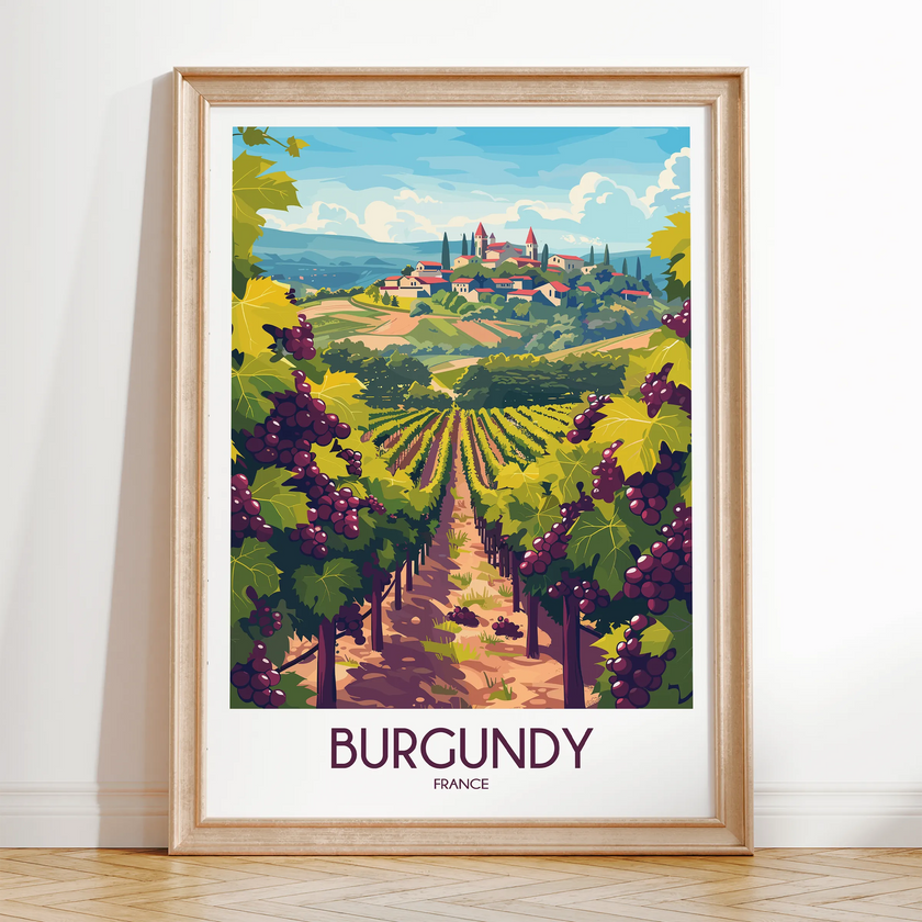 Burgundy Souvenir Poster Print
