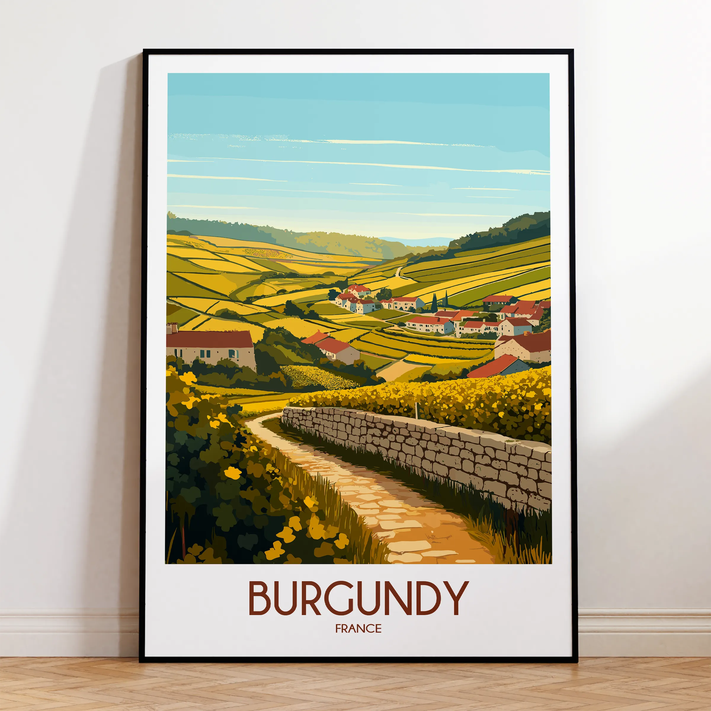 Burgundy Souvenir Poster Print