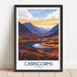 Cairngorms Retro Travel Illustration