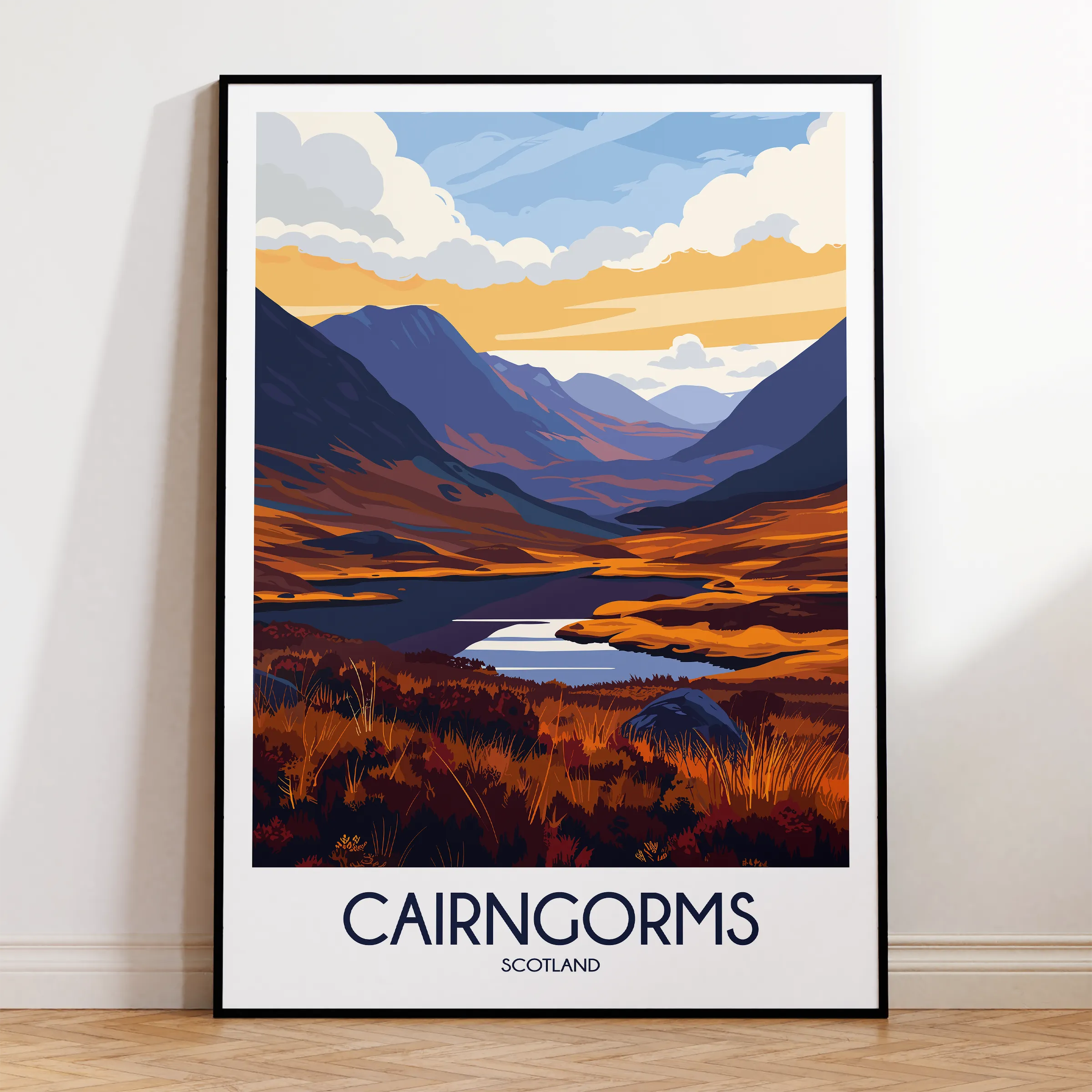Cairngorms Vintage Style Print