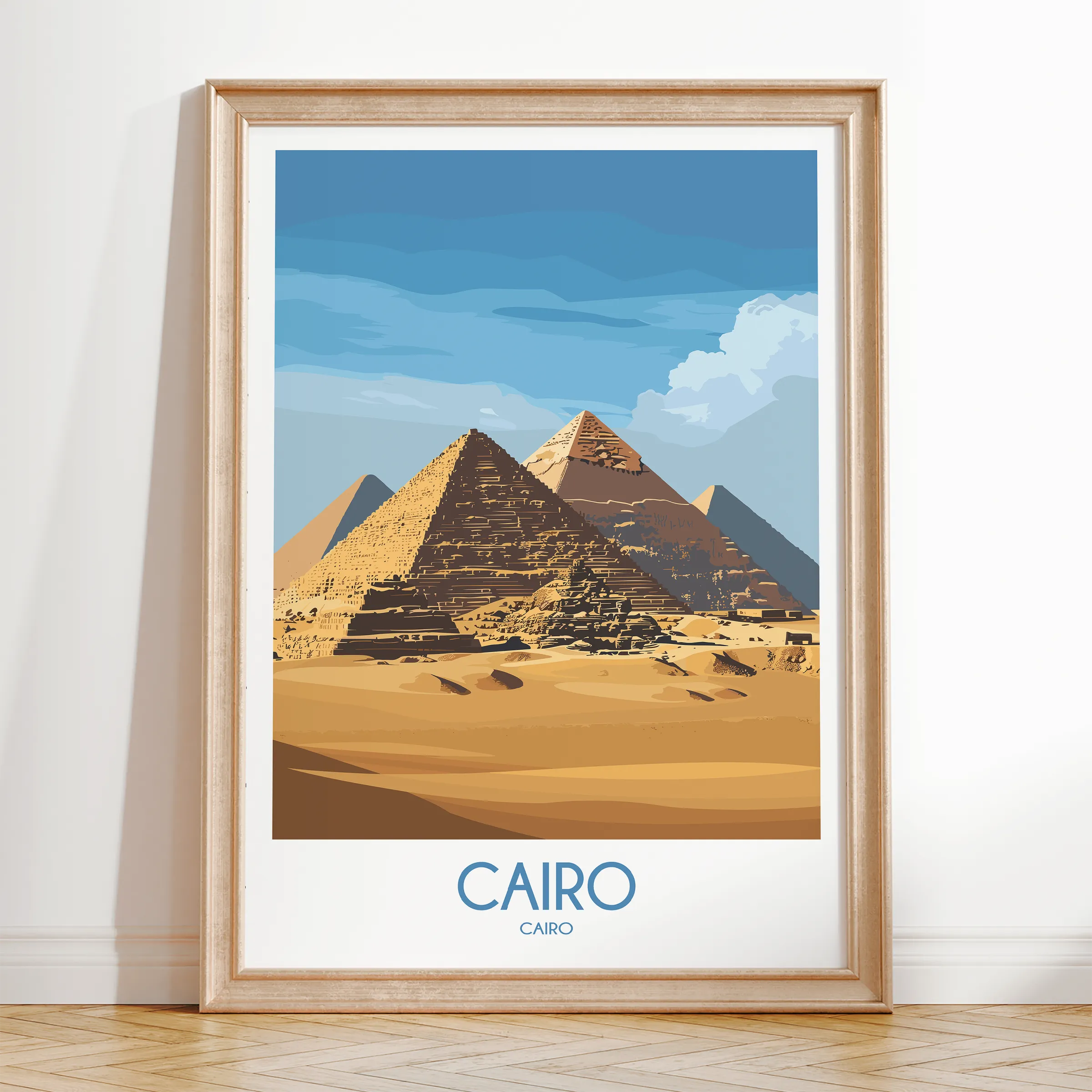 Cairo Modern Travel Poster