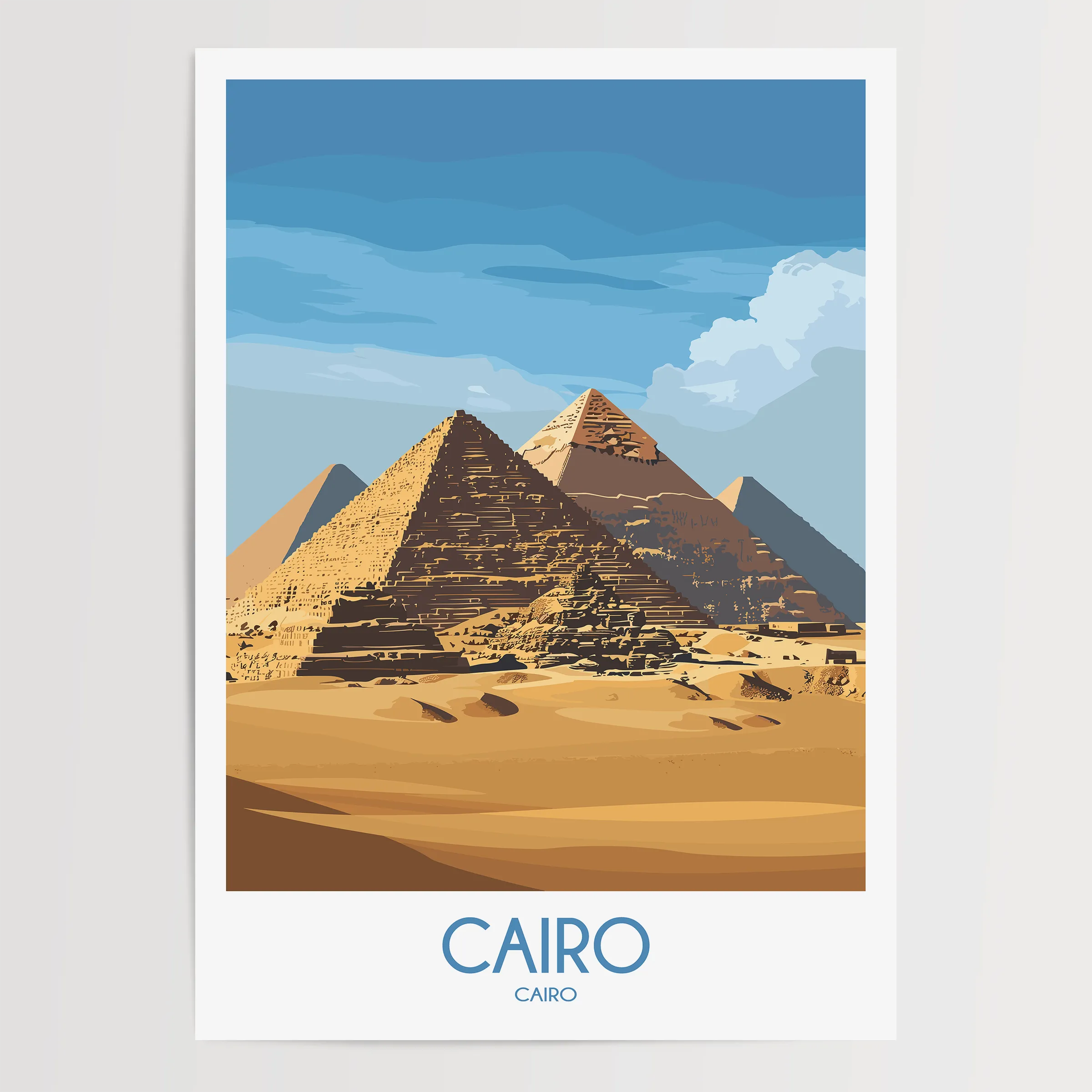 Cairo Retro Travel Illustration
