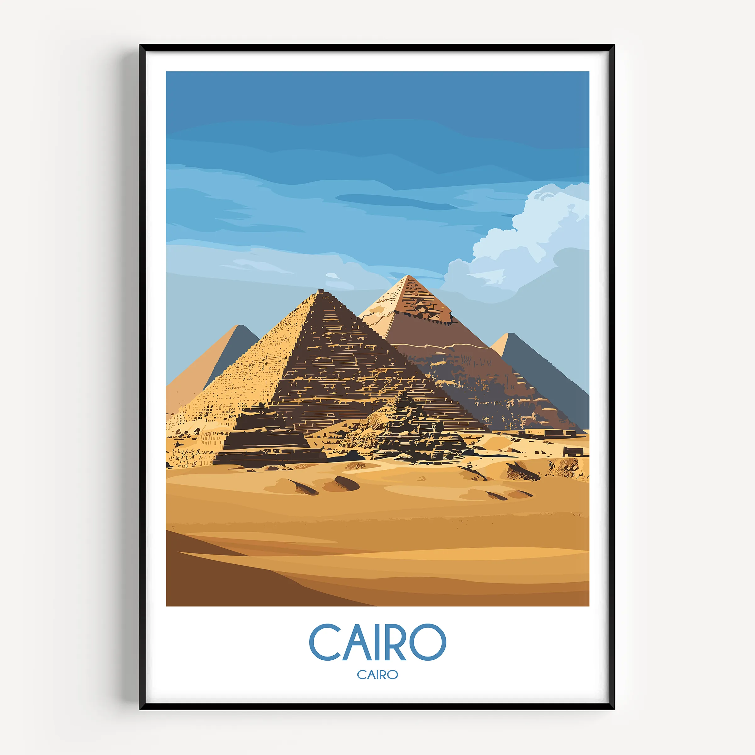Cairo Vintage Style Print