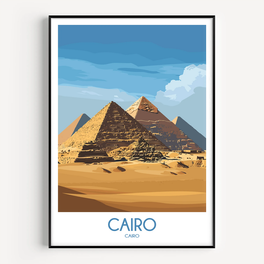 Cairo Vintage Style Print