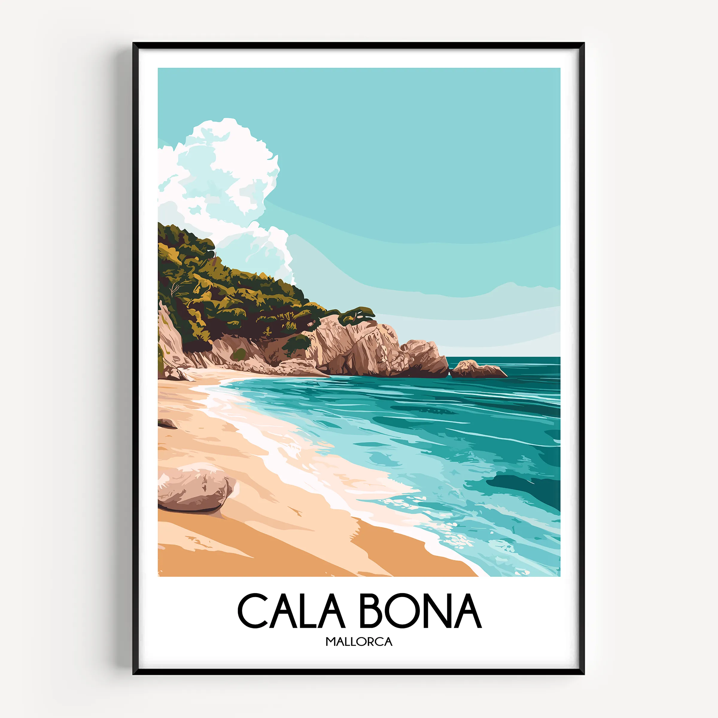 Cala Bona Destination Art Gift