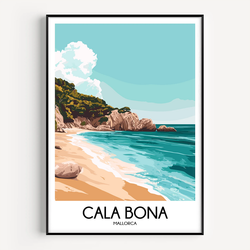 Cala Bona Destination Art Gift
