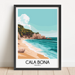 Cala Bona Vintage Style Print