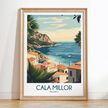Cala Millor Retro Travel Illustration