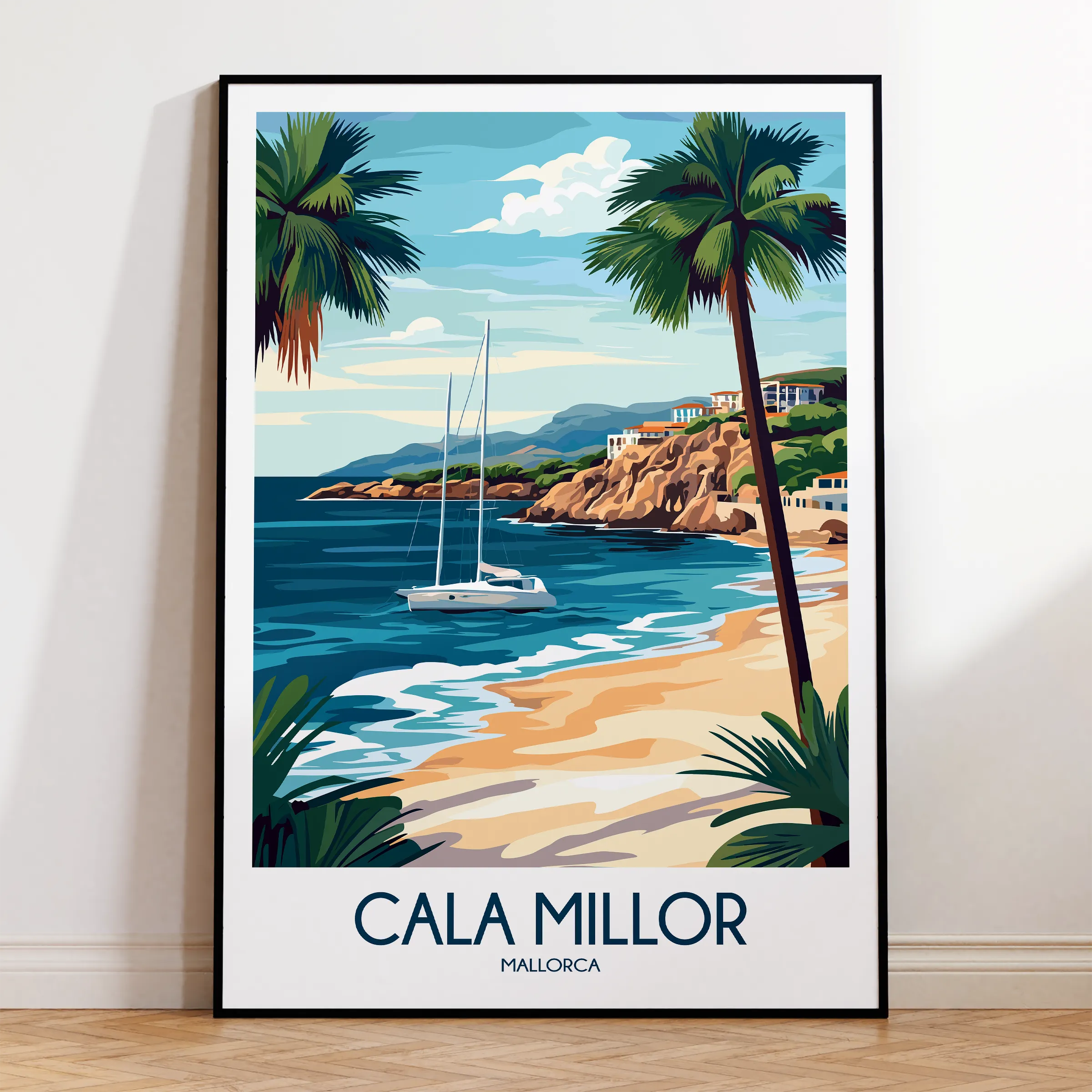 Cala Millor Vintage Style Print