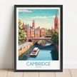 Cambridge Modern Travel Poster
