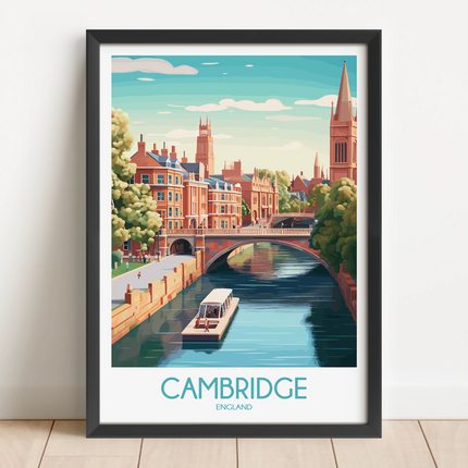 Cambridge Modern Travel Poster