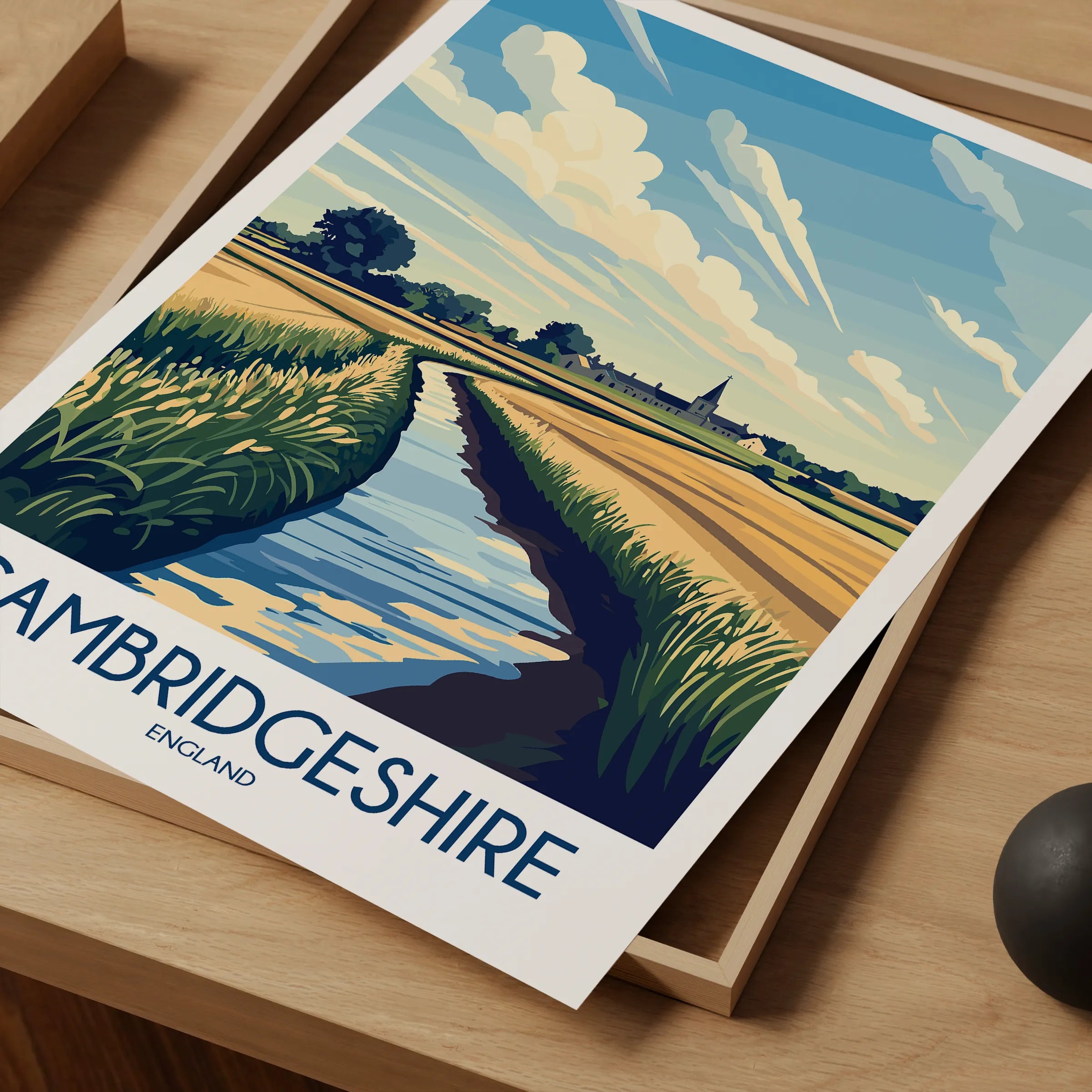 Cambridgeshire Destination Art Gift