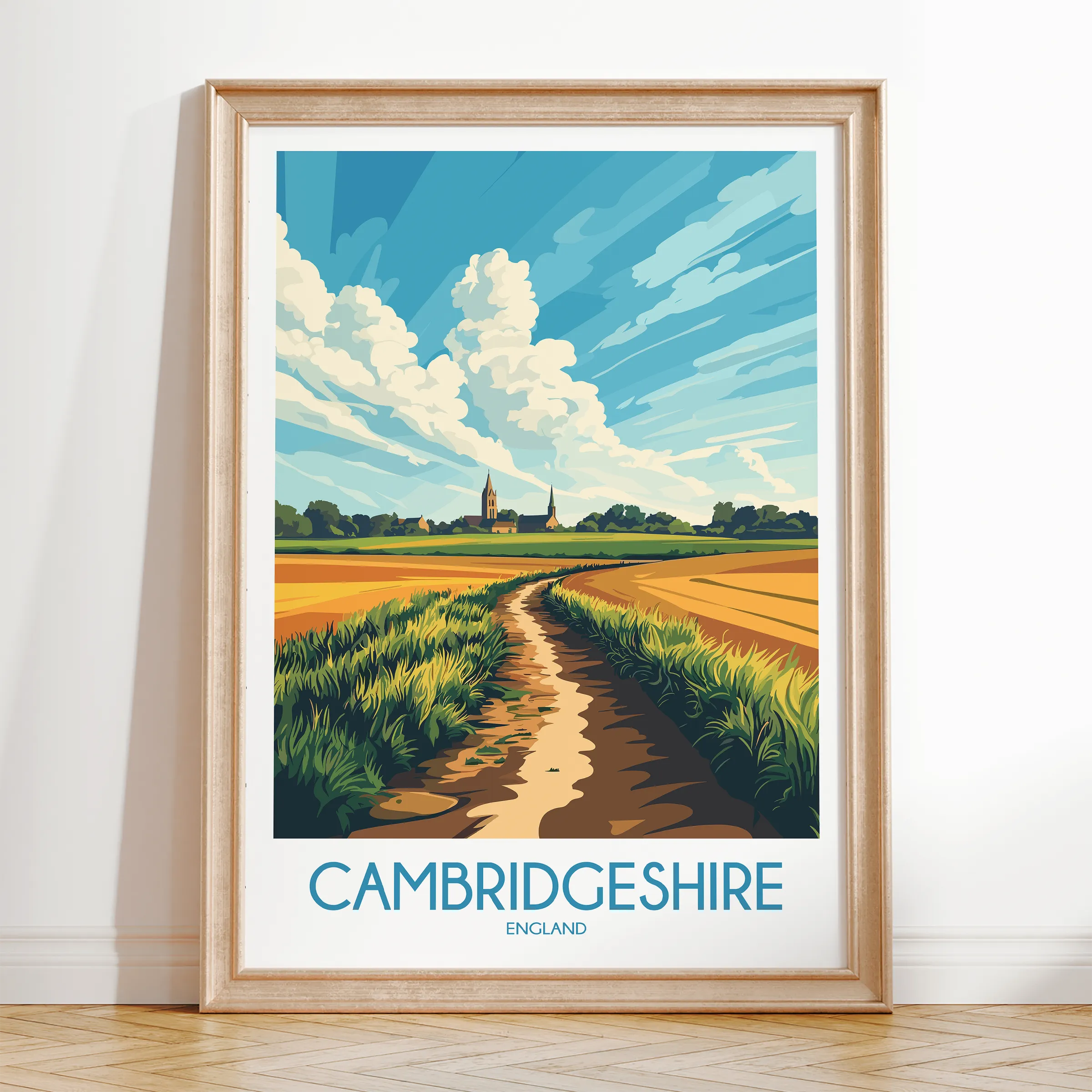 Cambridgeshire Destination Art Gift