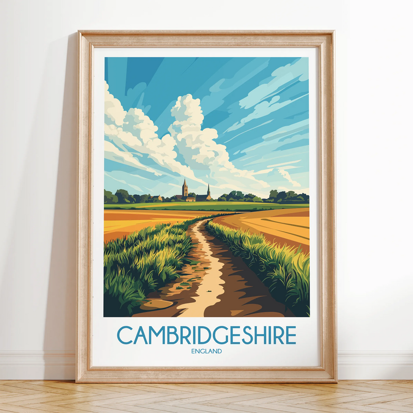 Cambridgeshire Destination Art Gift