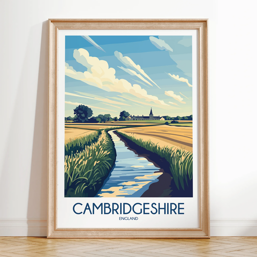 Cambridgeshire Minimalist Wall Art