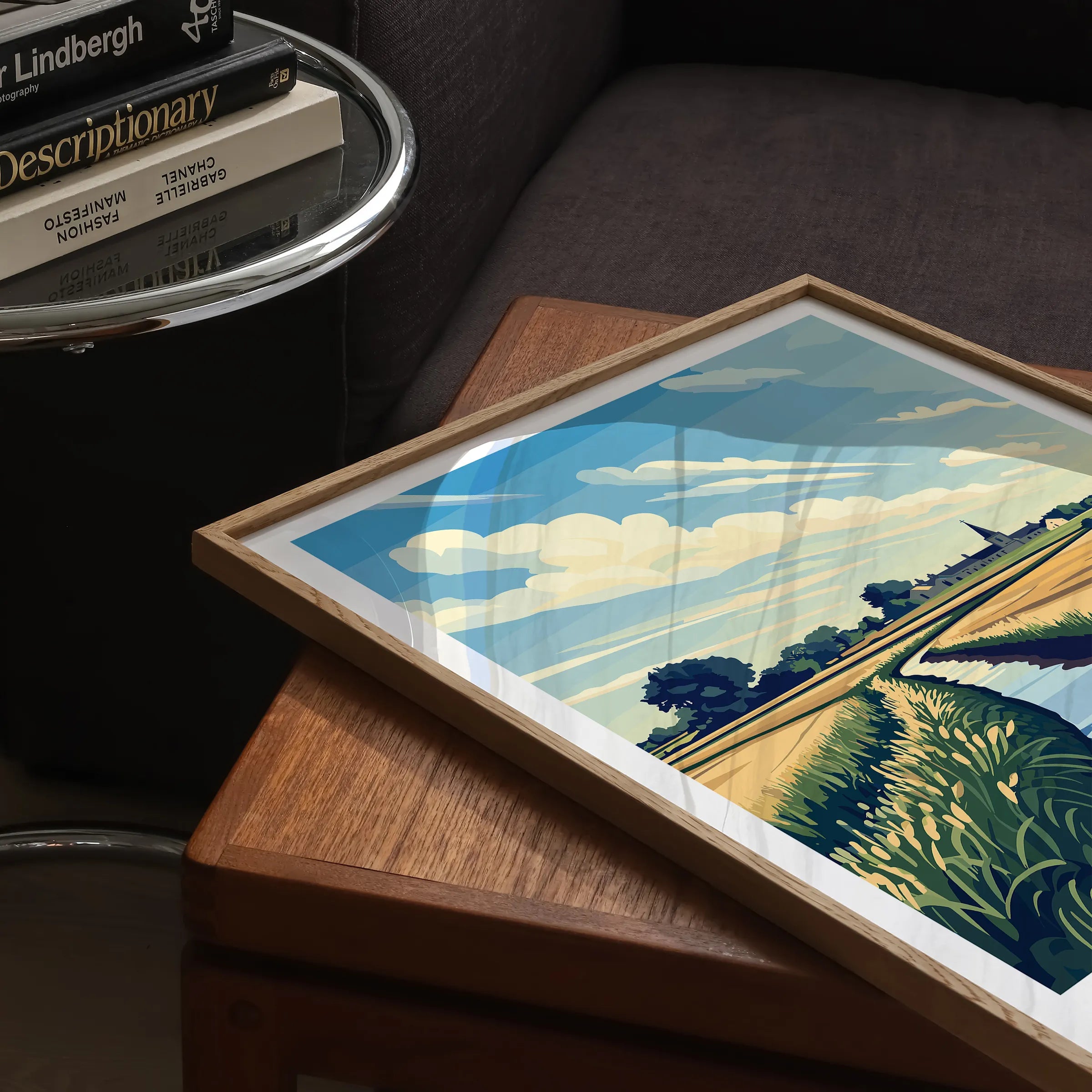 Cambridgeshire Retro Travel Illustration