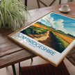 Cambridgeshire Vintage Style Print