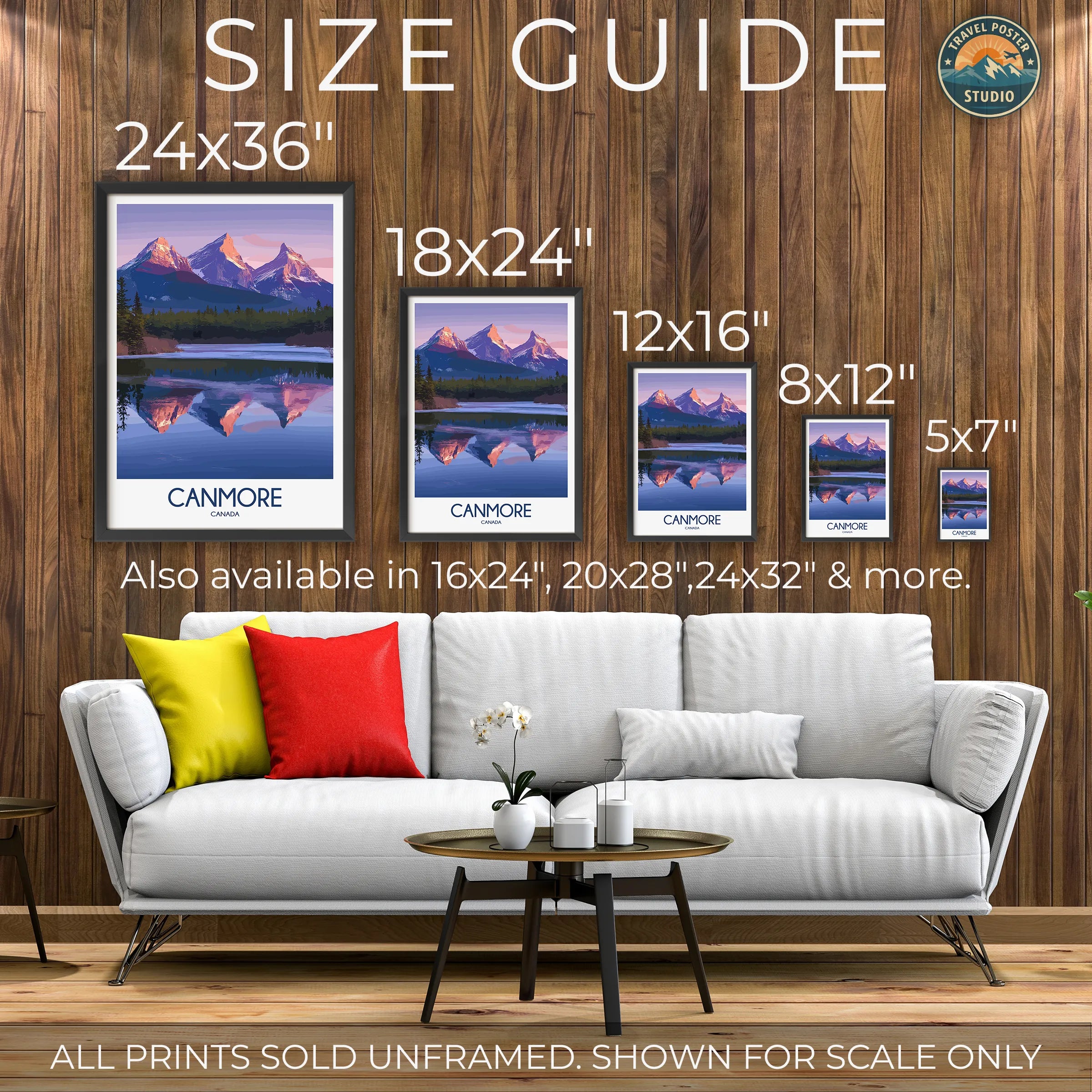 Canmore Modern Travel Poster