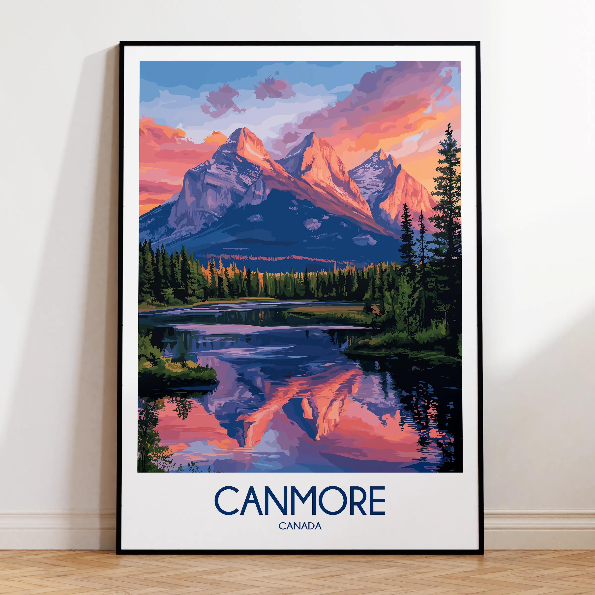 Canmore Modern Travel Poster