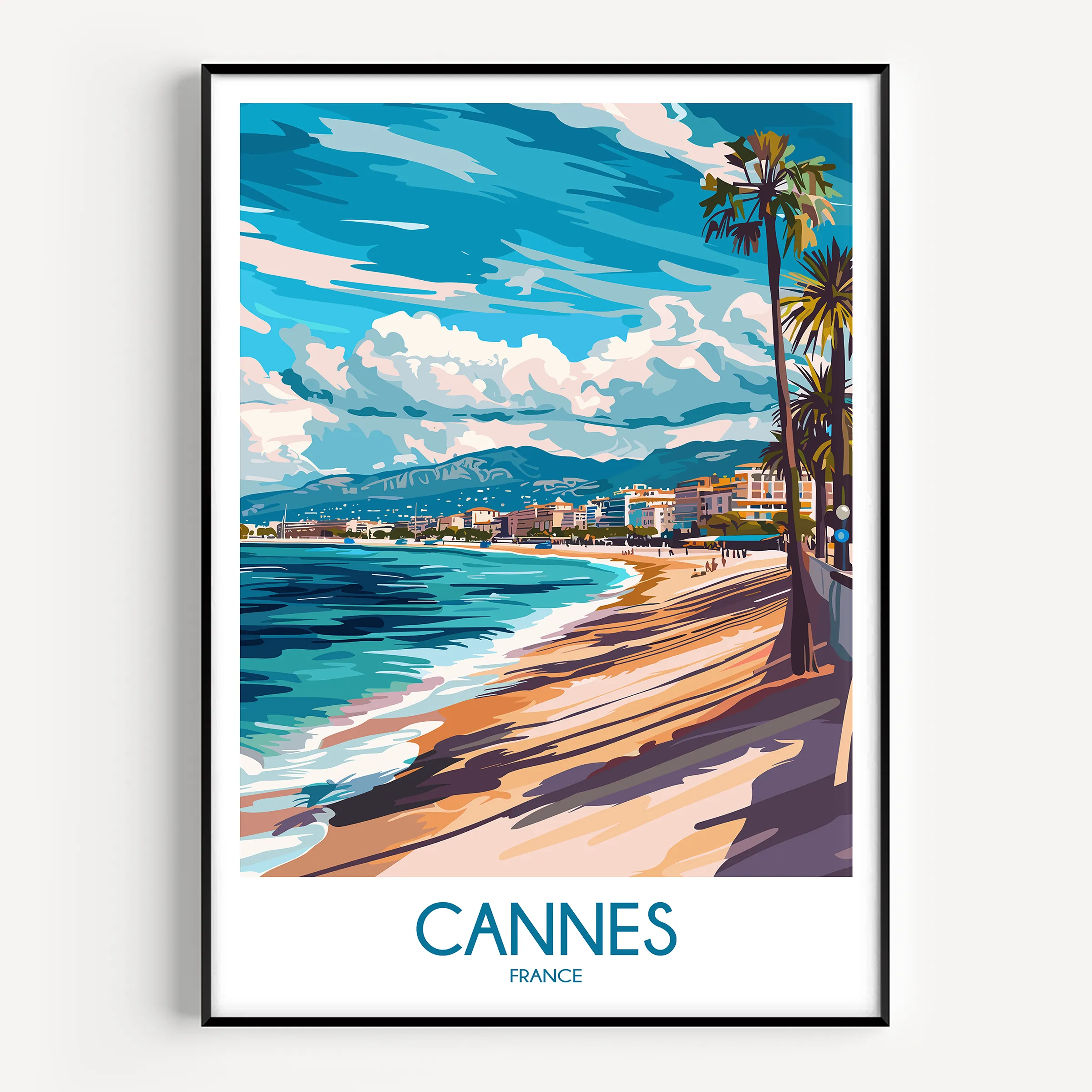Cannes Modern Travel Poster