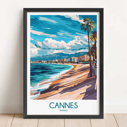 Cannes Souvenir Poster Print