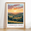Cannock Chase Modern Travel Poster
