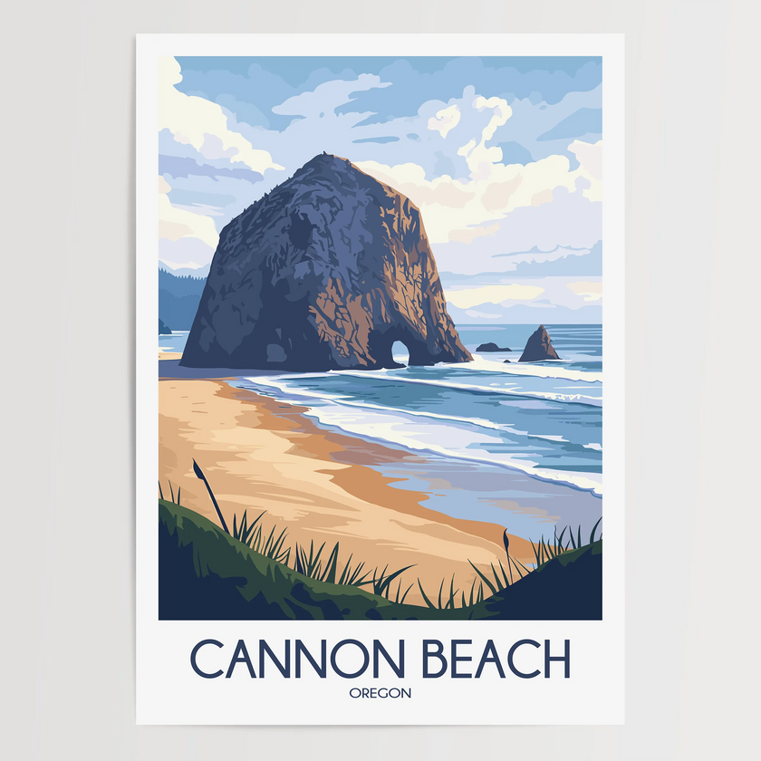 Cannon Beach Destination Art Gift