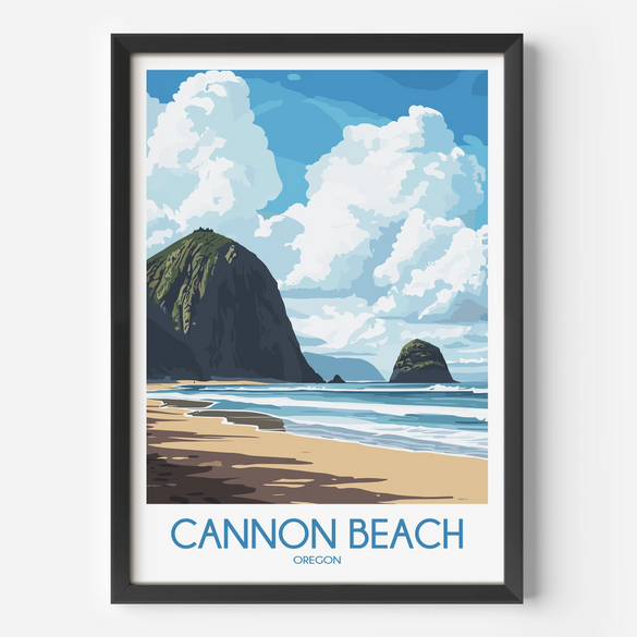 Cannon Beach Destination Art Gift