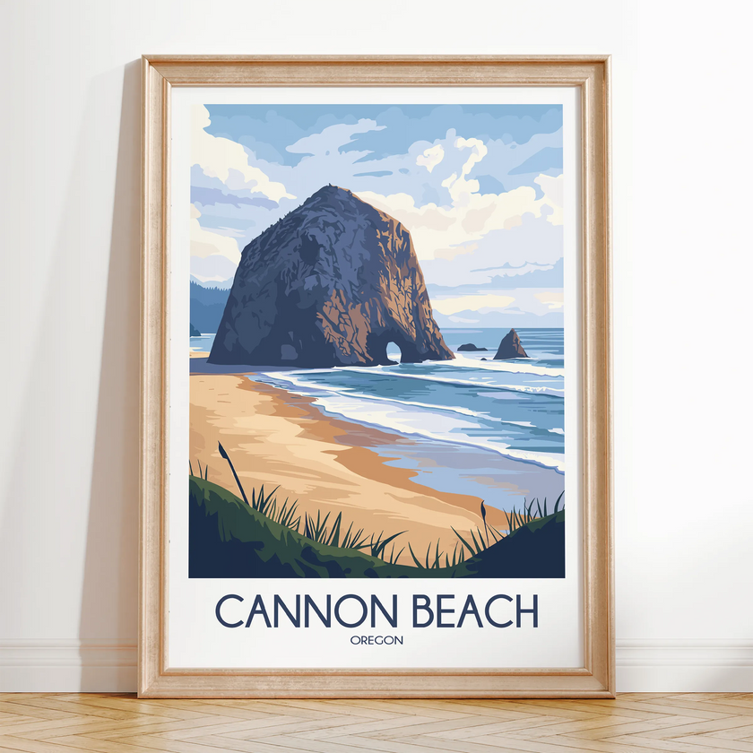 Cannon Beach Minimalist Wall Art