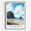 Cannon Beach Modern Travel Poster