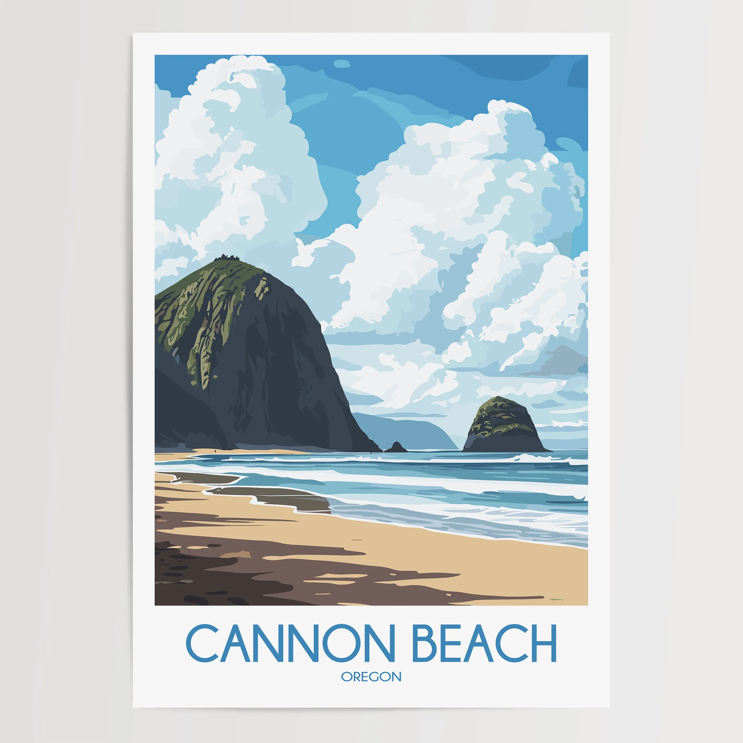 Cannon Beach Souvenir Poster Print