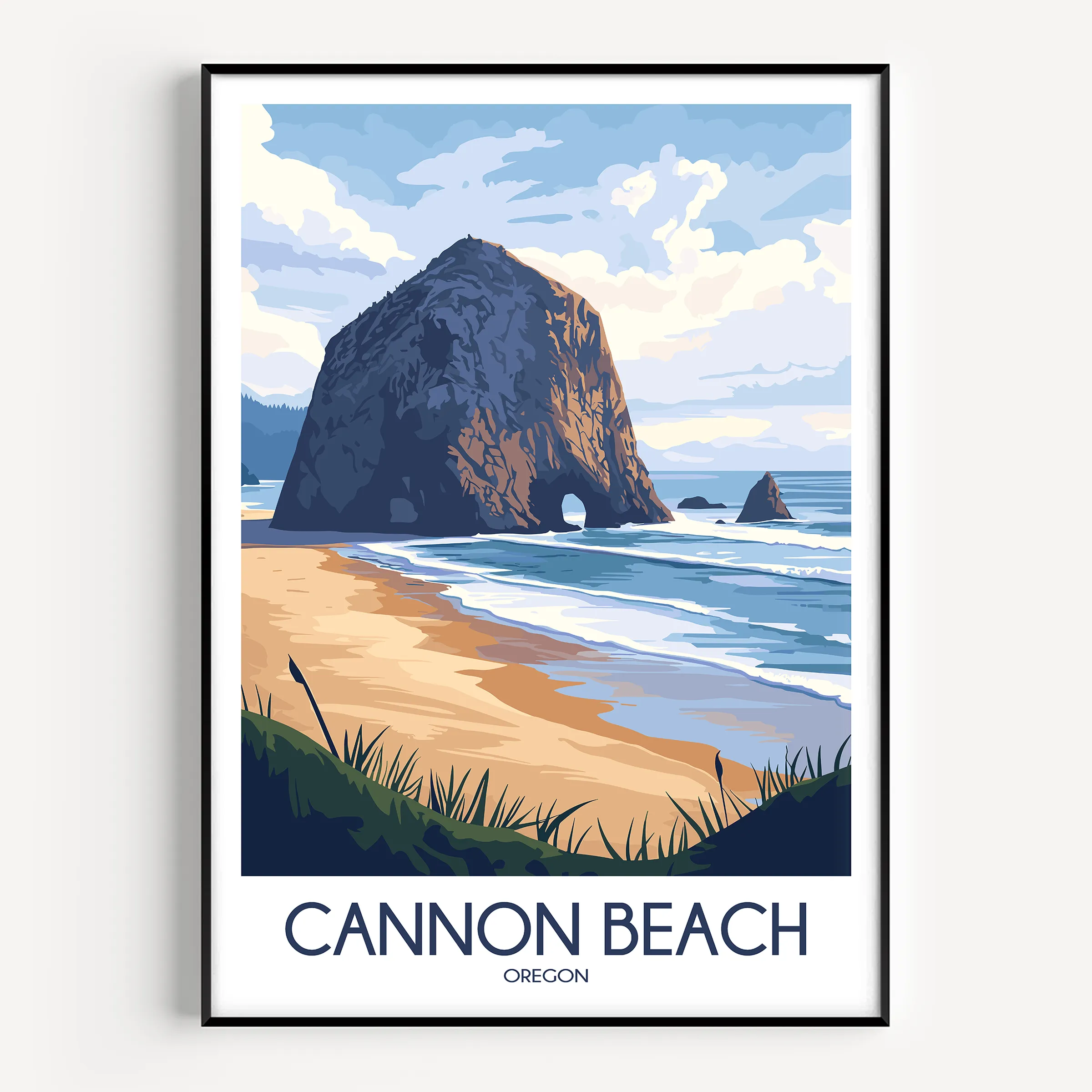 Cannon Beach Souvenir Poster Print