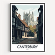 Canterbury Retro Travel Illustration